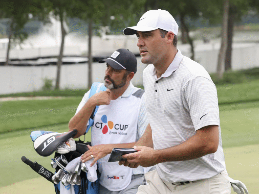 Scottie Scheffler’s lead grows to 8 in the dark at his hometown Byron ...